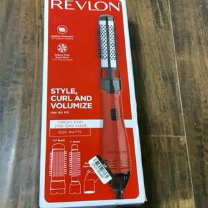 Revlon Hot Air Kit Styler Curling Brush Volumizer 3 Attachments